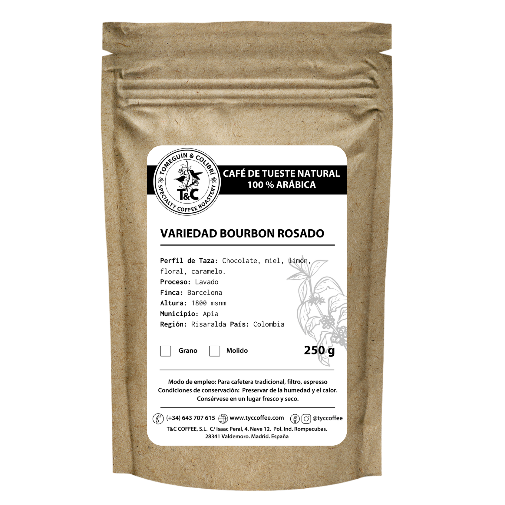 Bourbon rosado lavado