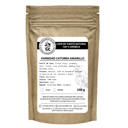 Caturra Amarillo Añejado en Barrica de Ron