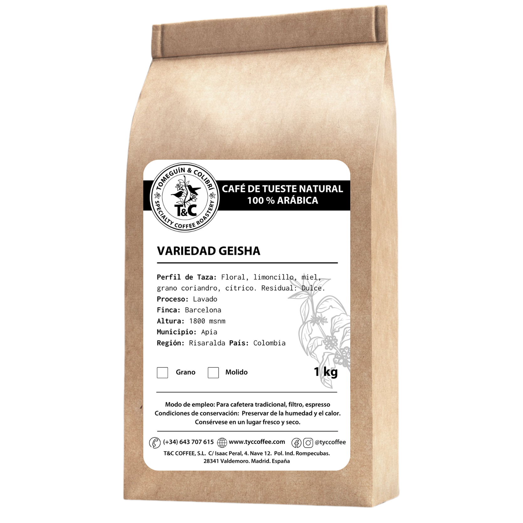 Geisha lavado 1 kg